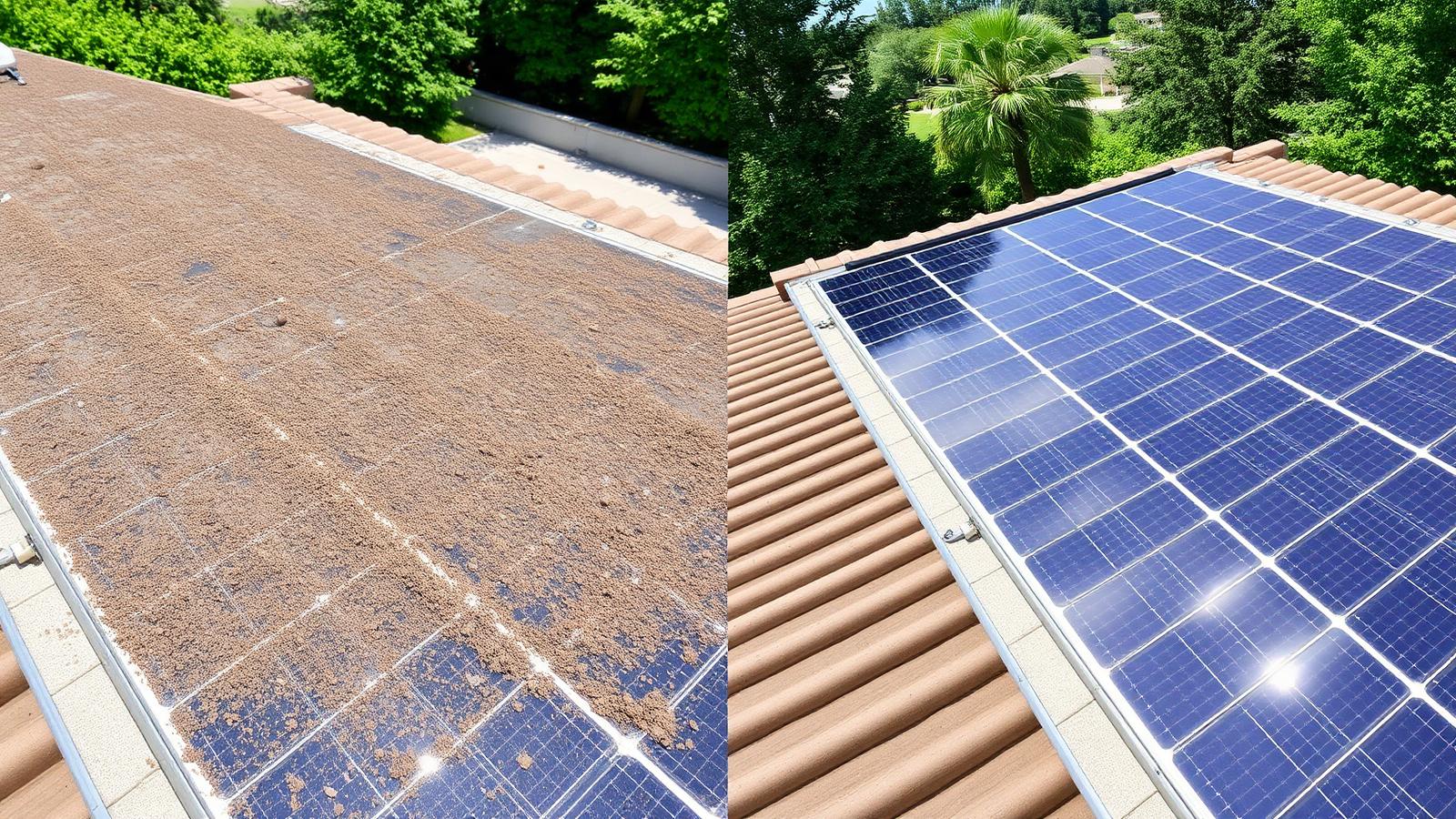 Before and after cleaning